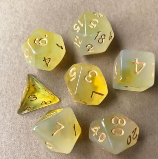 7 Stück DND Dice, Polyedrische Würfel Set, Würfel Polyhedral | Würfelset für MTG, Dungeon and Dragons, Spielwürfel RPG Rollenspiele Tischspiele D&D D20 D12 D10 D8 D6 D4