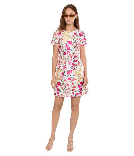Image of Adrianna Papell Printed Mikado Short Dress