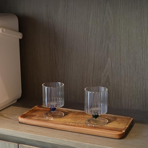 Badezimmer Tablett, Akazia Holz Toiletten Tablett, Holz Kosmetik Tablett Organizer, Dekoratives Tablett für Badezimmer (35 x 15 x 2 cm)