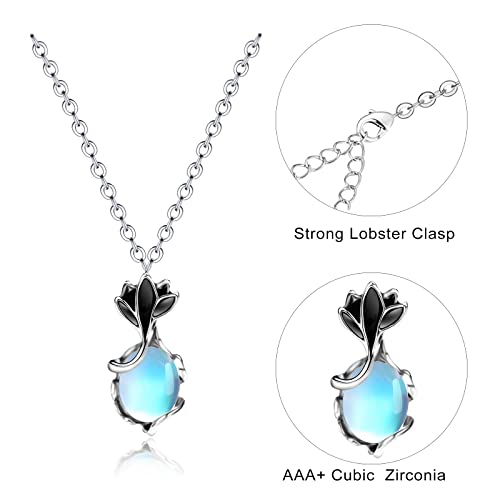 Winsenet 15 Pcs Crystal Necklaces Aesthetic Chakra Necklace Hippie Vintage Jewelry Healing Stone Sun Moon Feather Necklaces For Women Mothers' Day Gift Pendant Jewelry For Women Girls With Gift Box #TOP3