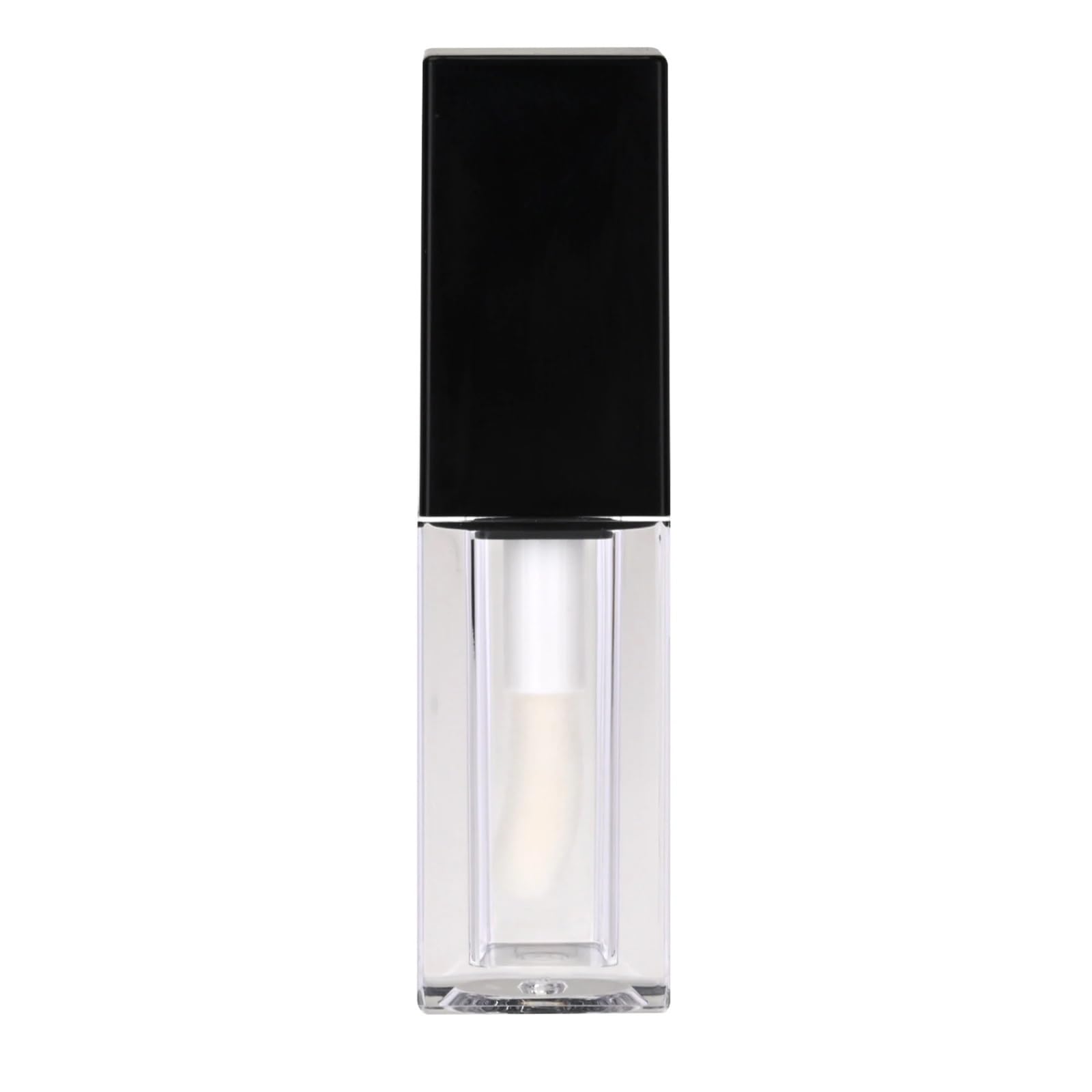 GIUPLOKID Empty Lip Balm Container, Empty Lip Gloss Tubes 15 pcs 5 ml Refillable Glaze Multicolor Cosmetic Sample Container(Black)