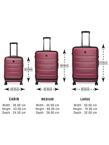 Image of Heys EZ Access 2.0 Range Burgundy Color 26 inch Medium Trolley