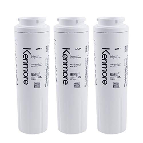 9084 Replacement Refrigerator Water Filter Compatible with Kenmore 469084 Filter 4 Water Filter Replacement, 3 Packs, White