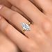 Gem Stone King 1-5 Ct IGI Certified Lab Grown Diamond 14K Two Tone Gold Solitaire Engagement Ring For Women | E-F Color VS1-VS2 Clarity | Wedding Anniversary Gold Ring | Marquise Cut | 1.00 Carat | 6
