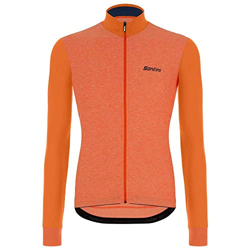 Maglia manica lunga Santini Colore Puro contre le froid t-shirt de vélo manches longues