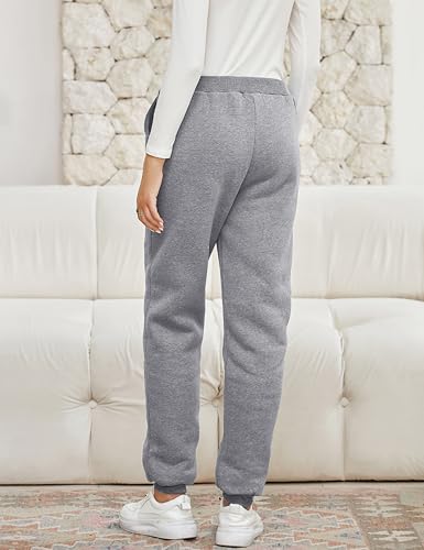 Image of Yeokou Women's Warm Sherpa Lined Athletic Sweatpants Joggers Fleece Pants
