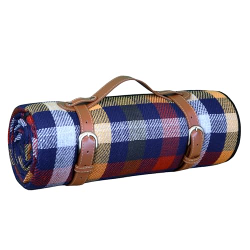 Linxor - Couverture de Pique-Nique, Tapis, Nappe imperméable - 200 x 200 cm - Plusieurs Coloris