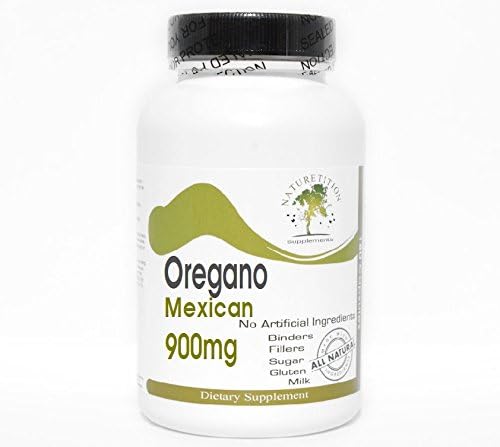 Oregano Mexican 900mg ~ 180 Capsules - No Additives ~ Naturetition Supplements