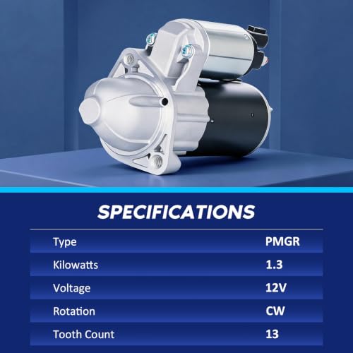Image of New Starter Compatible with Hyundai 2017-2020 Elantra, 2014-2020 Tucson, Elantra GT /Kona 2018-2020, Kia 2014-2018 Soul, 2014-2016 Forte /Forte Koup, 2015-2018 Kia Forte5 2.0L, 12V 1.3KW 13T CW, 19301N
