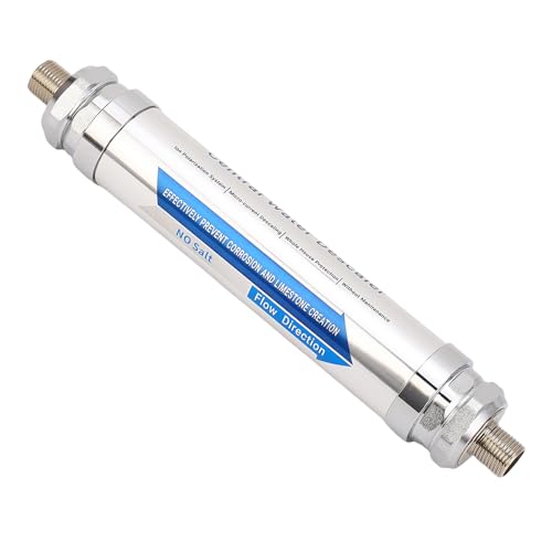 Adoucisseur D'eau sans Sel Détartrant Magnétique en Acier Inoxydable Système de Détartrage pour Douche Lave-vaisselle Chauffe-eau Solaire (1/2 pouce (DN15))