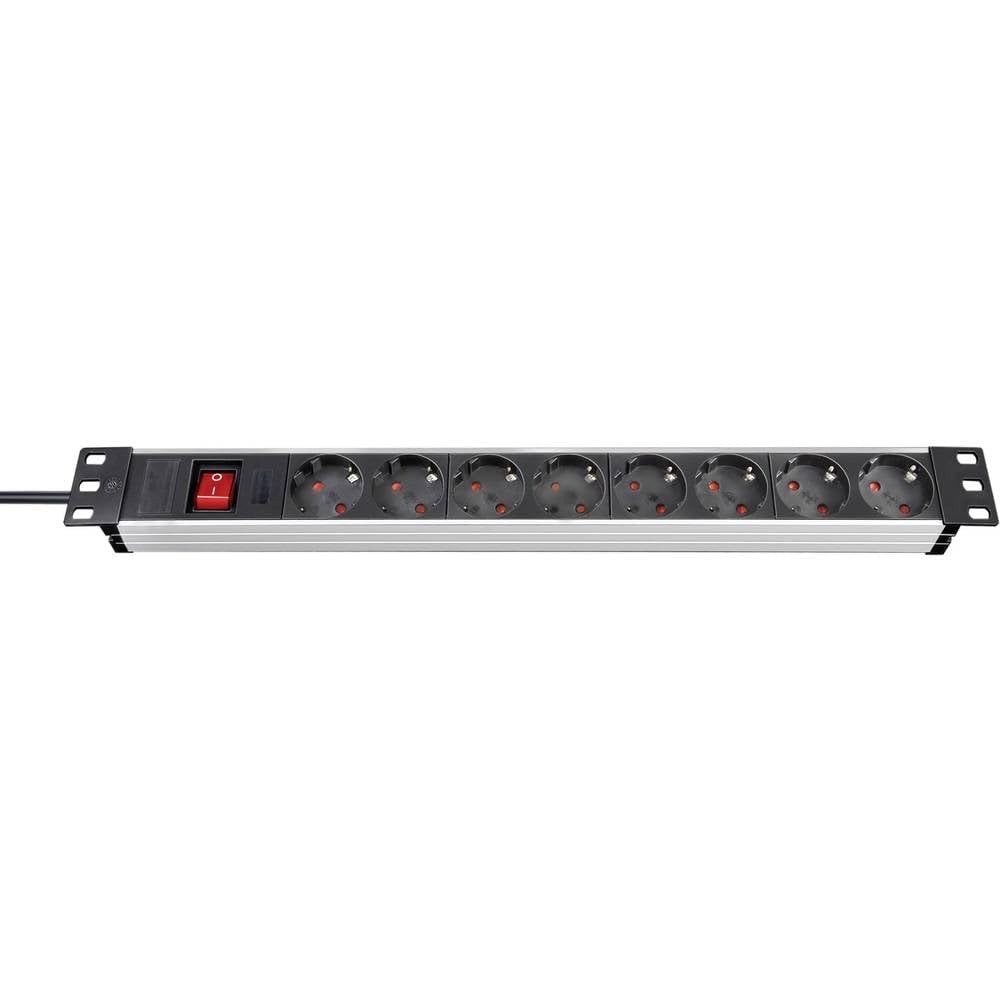 Regleta rack 19" para solucionar falta de enchufes en armario con 8 tomas y cable 2m
