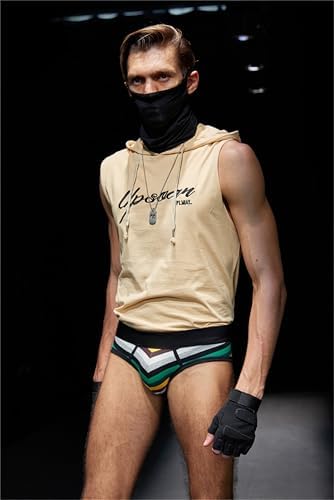 Men Briefs Underwear Cotton Mens Rainbow Stripe Underwear Briefs Comfortable Underpants