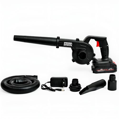 Image of EMIMO 2-in-1 Cordless Air Blower & Vacuum | High-Power, Battery-Powered Handheld Blower with Variable Speed for Garden, Car, and Dust Cleaning