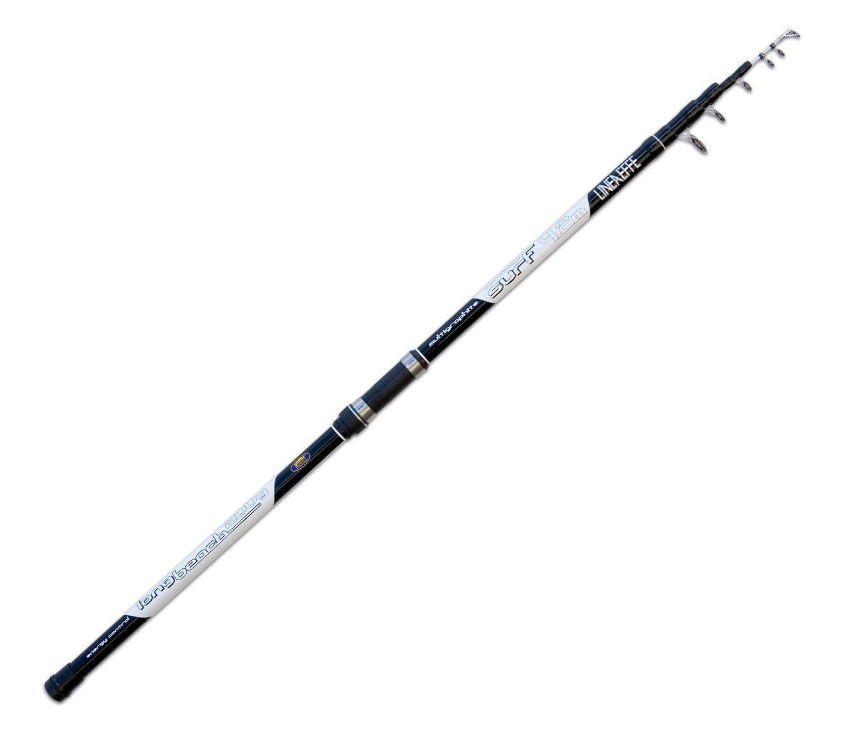 Lineaeffe Long Beach WWG 4.20 m up to 200 g Cañas de Pescar Surfcasting Telescópica Beach Ledgering
