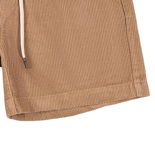 Shorts casuales de pana para hombre talla X-Large miniatura 4