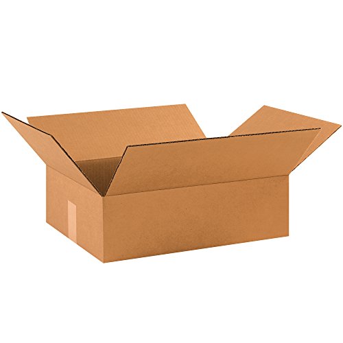 Image of TAPE LOGIC 17 x 13 x 5 Corrugated Cardboard Boxes, Flat 17 inchL x 13 inchW x 5 inchH, Pack of 25 | Shipping, Packaging, Moving, Storage Box for Home or Business, Strong Wholesale Bulk Boxes