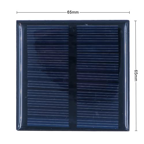 Packung mit 6 ZONADAH 0.6W 5.5V Mini-Sonnenkollektoren, Batter Charger, DIY Home, Science School Projekte, Camping, Angeln, Wandern Outdoor Garten Licht Ladewerkzeuge