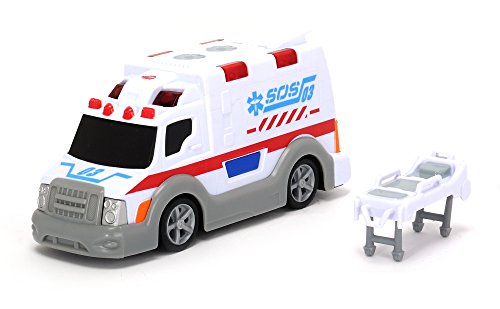 Dickie Toys 203302004 - Action Series Ambulance, Krankenwagen inklusive Batterien, 15 cm & Toys 203302002 - Action… – Bild 4