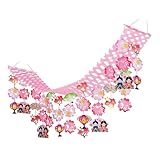 ひなまつりプリーツハンガー 1枚 幅45×高さ45×長さ180cm 春の装飾 イベント ひな祭り 天井 吊り下げ 飾り 店舗・自宅兼用 ディスプレイ