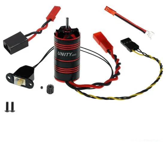 FURITEK Unity PRO 3500kv 2-in-1 Micro FOC Brushless System for HobbyPlus CR-18P EVO PRO - Remote Control Car, RC Cars, RC Crawlers 1/18 Scale