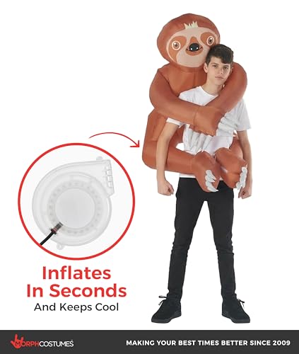 Disfraz Inflable de Perezoso para Niños miniatura 6