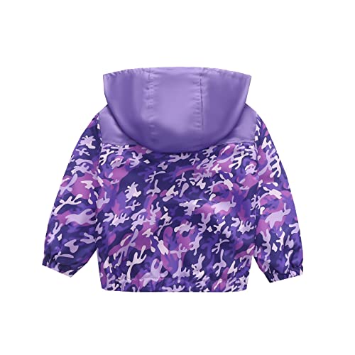 Toddler Kids Baby Boys Girls Dinosaur Camouflage Zip Windproof Jacket Hooded Trench Lightweight Rain Jacket for Girls3