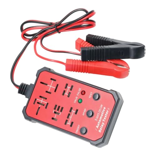 Probador de relé para coche con carcasa metálica robusta y conector de diagnóstico de 12V