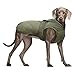Kuoser Canvas Dog Winter Coat, Warm Dog Jacket Reflective Fleece Dog Cold Weather Coat Warm Doggie Clothes Waterproof Dog Vest with Zipper Leash Hole for Small Medium Large Dogs