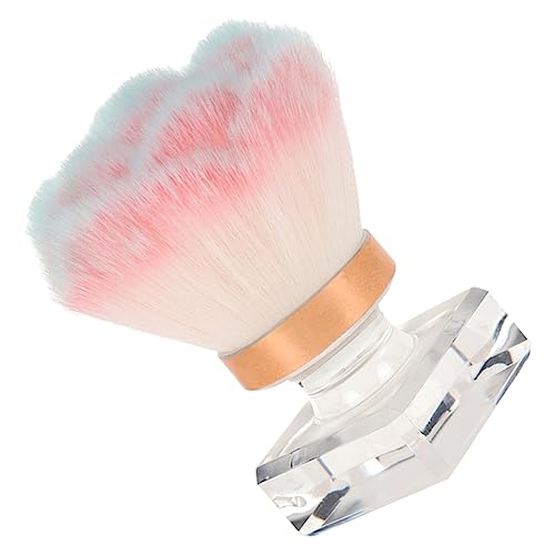 SOESFOUFU Rose Powder Brush Fluffy Nail Brush for Dust Makeup Cosmetic Foundation Applicator Manicure Nail