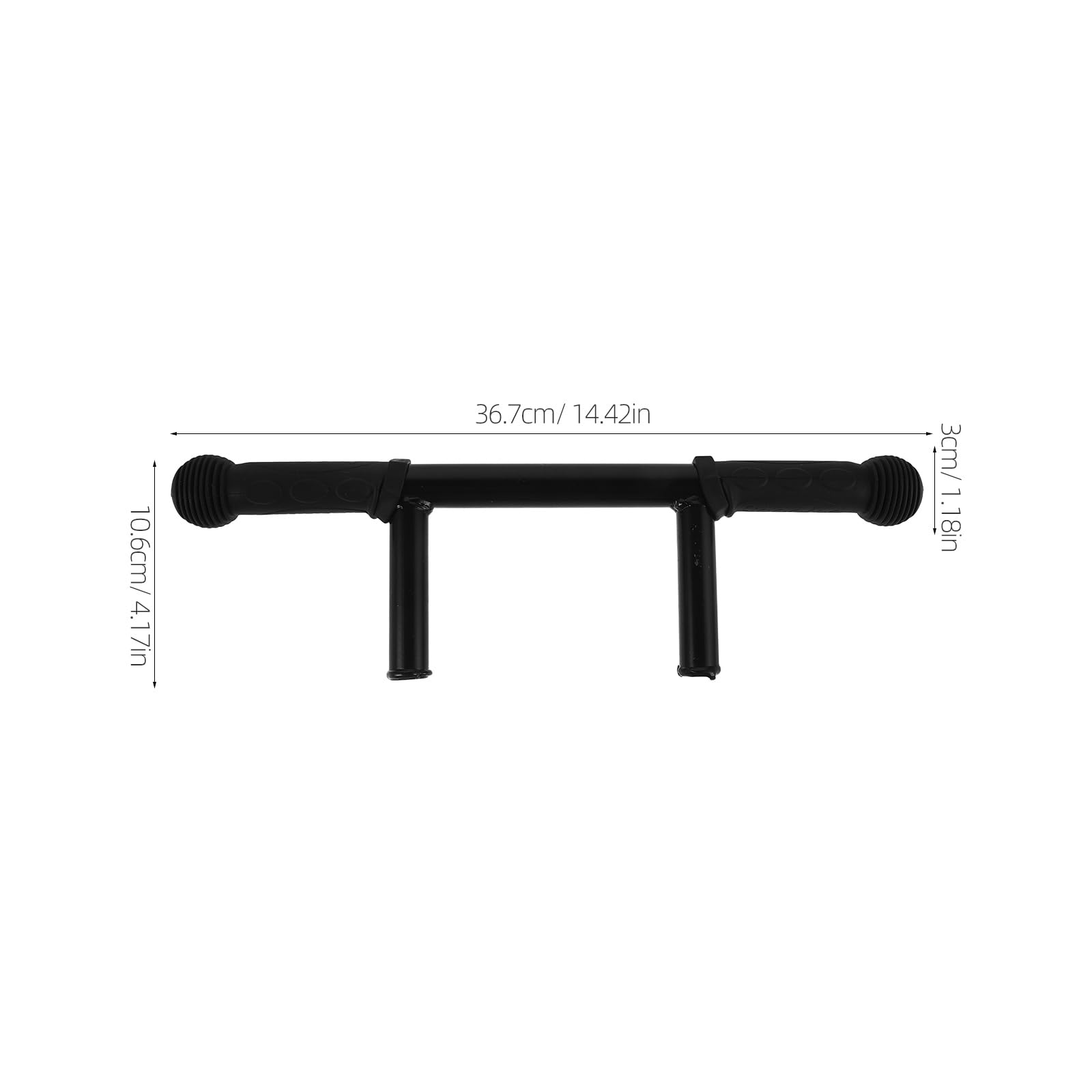 Rallonge de Poignée de Poussette Réglable en Hauteur 32mm Noir