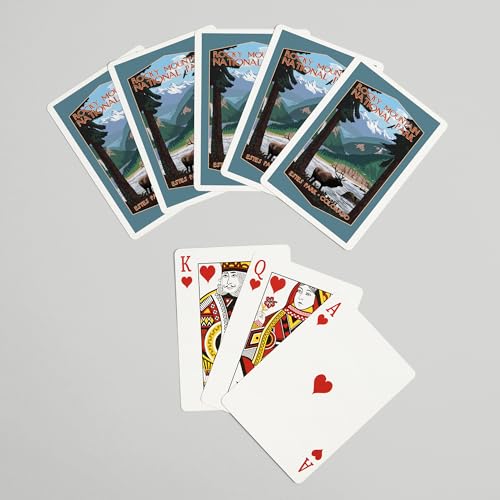 Lantern Press baraja de poker con 52 cartas para adultos miniatura 7