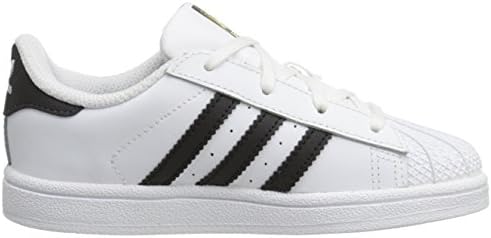 adidas Originals unisex child Superstar Sneaker, White/Core Black/Core White, 7 Big Kid US | Image 5