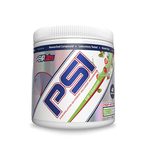 EHPlabs PSI Non-Stimulant Preworkout Kiwi Strawberry (300g) Vasodilator Nutrient Delivery Maximizer, Muscle Hydration, Increased Pump - 40 Servings EHPlabs PSI Non-Stimulant Preworkout Kiwi Strawberry (300g) Vasodilator Nutrient Delivery Maximizer, Muscle Hydration, Increased Pump - 40 Servings