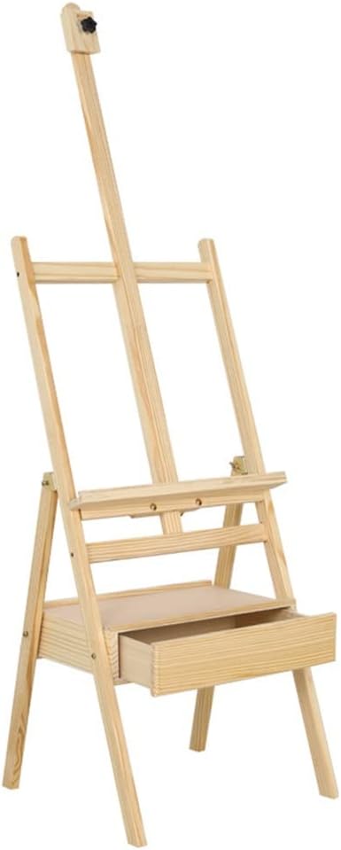 Multifunctional Floor Standing Oil Painting Stand Display Stand Can Be Relaxed Flat Wooden Stand Type