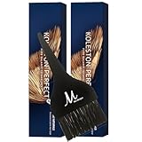 Koleston Perfect ME+ 4/0 Medium Brown/Natural Permanent Hair Color Creme 2 Ounce (Pack of 2) With Tint Brush - Long-Lasting Gray Coverage – Use with Welloxon Developer