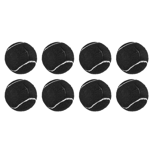QUARKZMAN 8Pcs Balles De Tennis Precoupées pour Déambulateur (Noir)