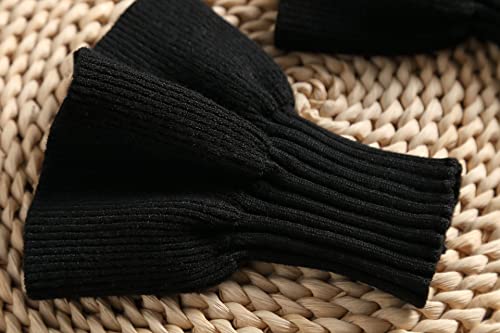 Image of Wrist Cuffs for Women, Elastic Fake Sleeves Knit Arm Cuffs for Sweater Blouse Coat Dress for Ladies Teens