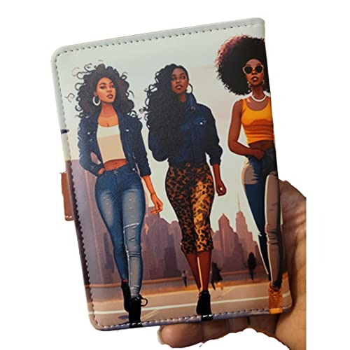 Reflections By Zana African American Woman Custom Passport Cover Wallet With Magnetic Closure Travel Girl Trip Gift #TOP1