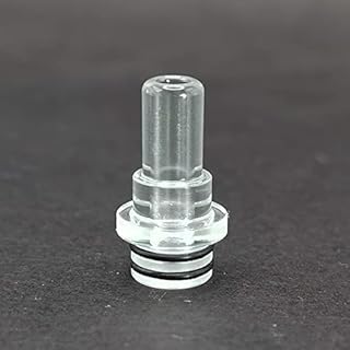 RUIYITECH Clear PEI Long 510 Drip Tip MTL for Bishop Mtl Rta 510 RDA RTA (Clear)