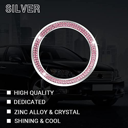 1797 Steering Wheel Emblem Cover For Bmw Accessories 3 5 7 Series X5 X3 X1 X6 X4 M2 M3 M4 I3 I8 Z4 Z8 Bling Car Logo Sticker Decals For Women Crystal Pink Pack Of 3 #TOP4