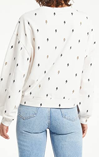 Z SUPPLY Noa Leopard Bolt Pullover In Sandstone ZT2143512