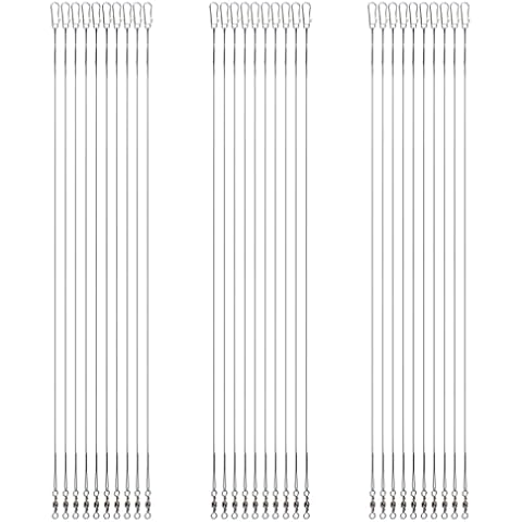 XIHIRCD 30pcs Stainless Steel Fishing Leaders Cover