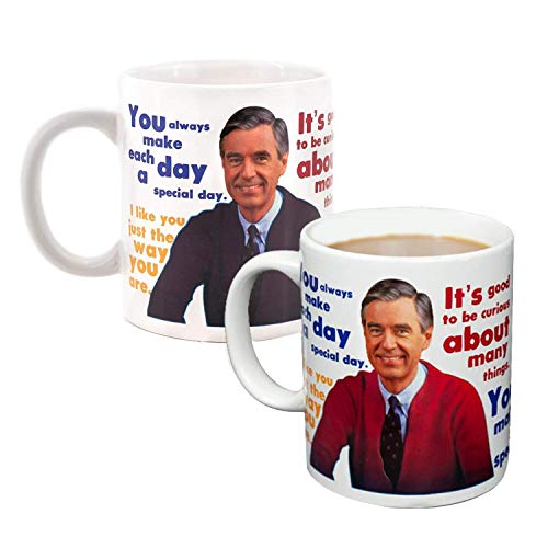 Mister Rogers Sweater Changing Coffee Mug  Add A Hot Beverage And Watch The Sweater Appear 