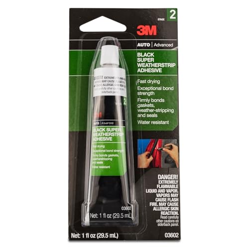 3M Black Super Weatherstrip and Gasket Adhesive 03602,...