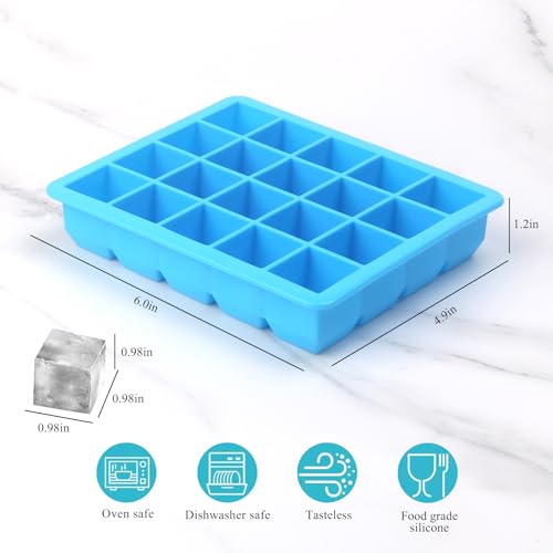 Moldes de silicona para congelador 1 cda azul 3 pack miniatura 3