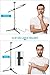 InnoGear Microphone Stand, Foldable Tripod Boom Stand Adjustable Height Heavy Duty Mic Boom Stand with Dual Mic Clip Holders and Metal Base for Singing, Speech, Stage, Outdoor Activities