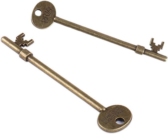 Miniatura 2 de Llave fantasma (llave encantada) Trucos de magia para magos de cerca ilusiones de la calle Gimmick Props Mentalismo Divertido móvil esqueleto clave