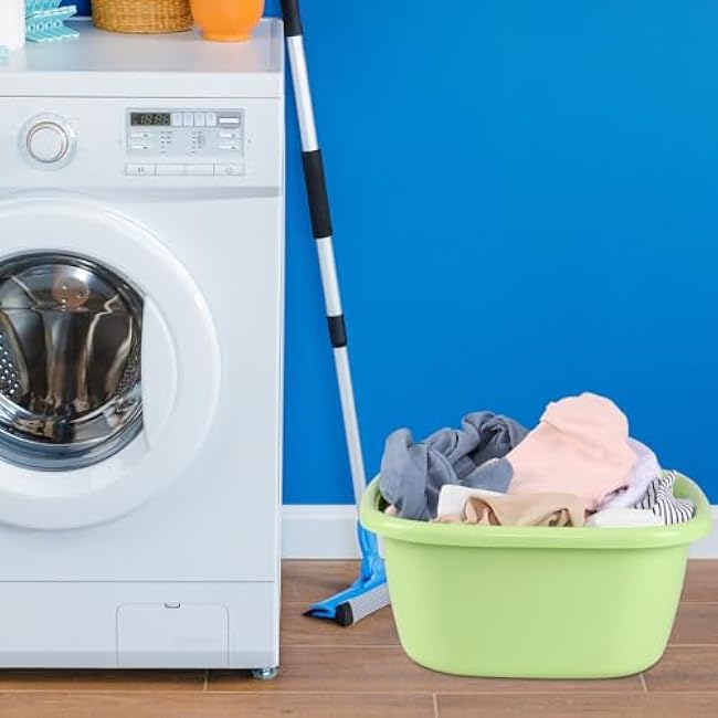 2 Pack Square Plastic Wash Basin, 16 Quart Dish Pan Tubs