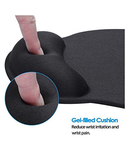 Image of Storin Comfort Wrist Gel Rest Support Mat Mousepad Gel Mouse pad, Wrist Rest Ergonomic Mouse Pad