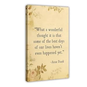Ebxozp Quote Anne Frank What A Wonderful Canvas Poster Wall Art Prints Room Aesthetic…
